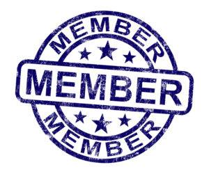Member Stamp Showing Membership Registration And Subscribing